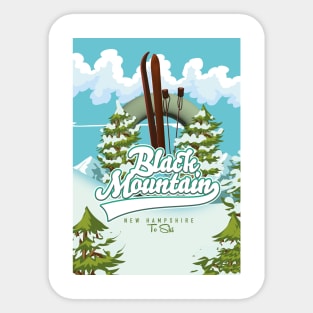 Black Mountain New Hampshire Ski poster Sticker